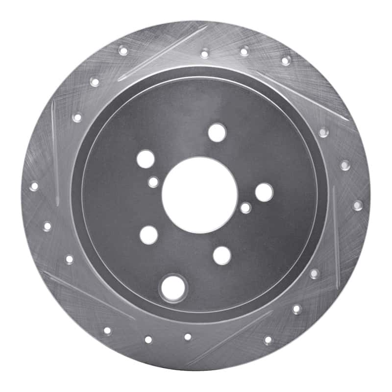 R1 Concepts — R1 08-15 Subaru Impreza Rear Left Drilled & Slotted Silver Brake Rotor
R1 Brake Rotor Drill - view 1