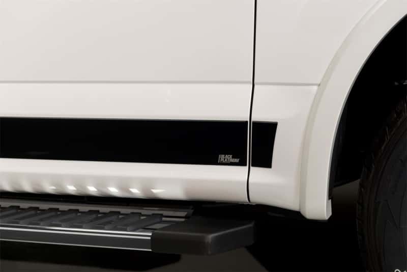 Putco — Putco 15-20 Ford F-150 Super Crew Cab 5.5ft (4.25in Tall - 12pcs) Black Platinum Rocker Panels
Rocker Panel Molding - view 2