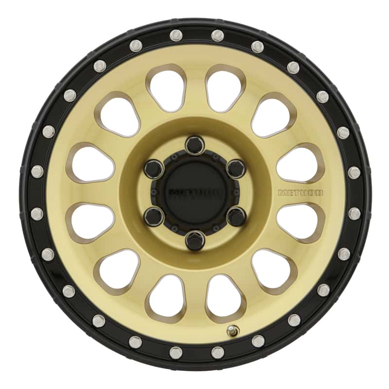 Method Wheels — Method MR315 17x8.5 0mm Offset 6x5.5 106.25mm CB Gold/Black Street Loc Wheel - view 2