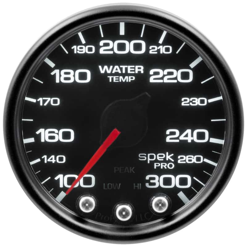 AutoMeter — Autometer Spek-Pro Gauge Water Temp 2 1/16in 300f Stepper Motor W/Peak & Warn Blk/Smoke/Blk
GA 2" WTEMP BSB SPEK - view 5