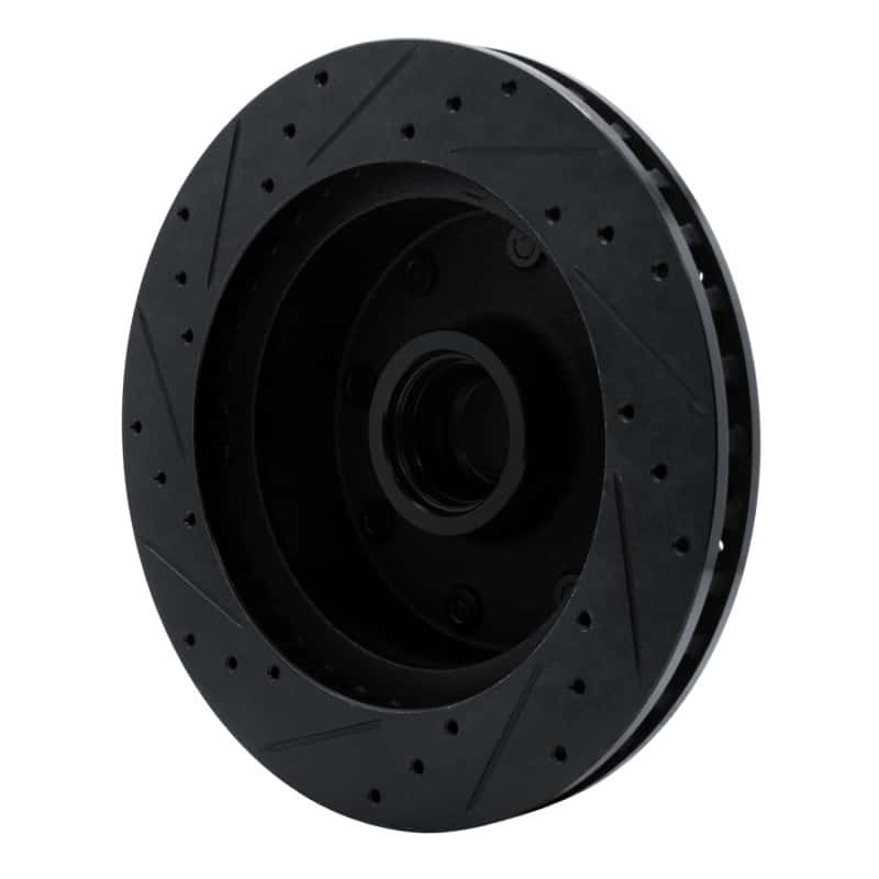 R1 Concepts — R1 78-97 Dodge B200 / B200 Van / B250 Front Right Drilled & Slotted Black Brake Rotor
R1 Brake Rotor Drill - view 4
