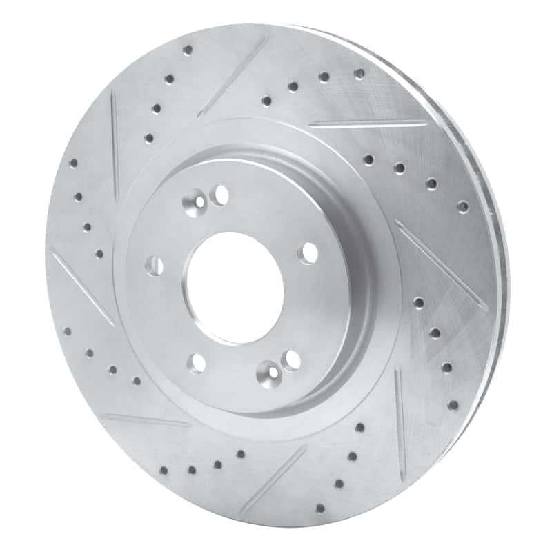 R1 Concepts — R1 15-20 Kia SORENTO Front Left Drilled & Slotted Silver Brake Rotor
R1 Brake Rotor Drill - view 2
