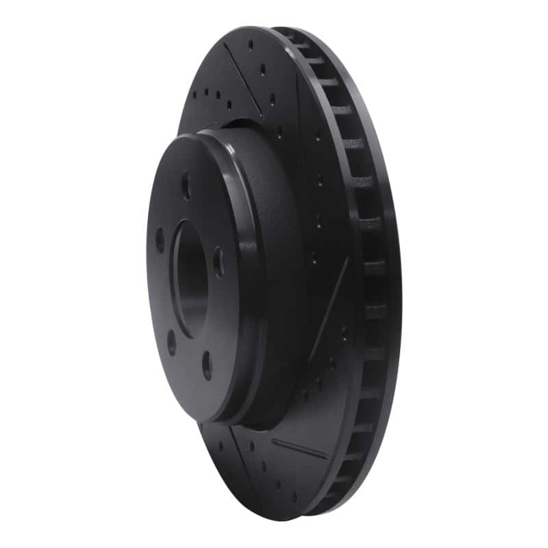R1 Concepts — R1 07-12 Dodge Nitro Front Right Drilled & Slotted Black Brake Rotor
R1 Brake Rotor Drill - view 2