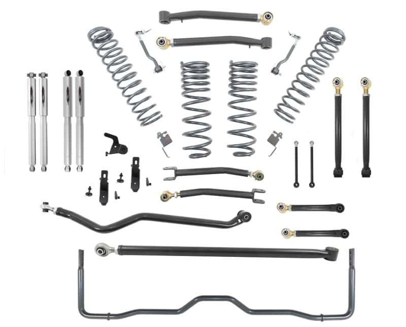 Belltech — Belltech 18-19 Wrangler Rubicon JL 4dr 4in Trail Performance Lift Kit w/ Rear Sway Bar
LIFT KIT - view 4