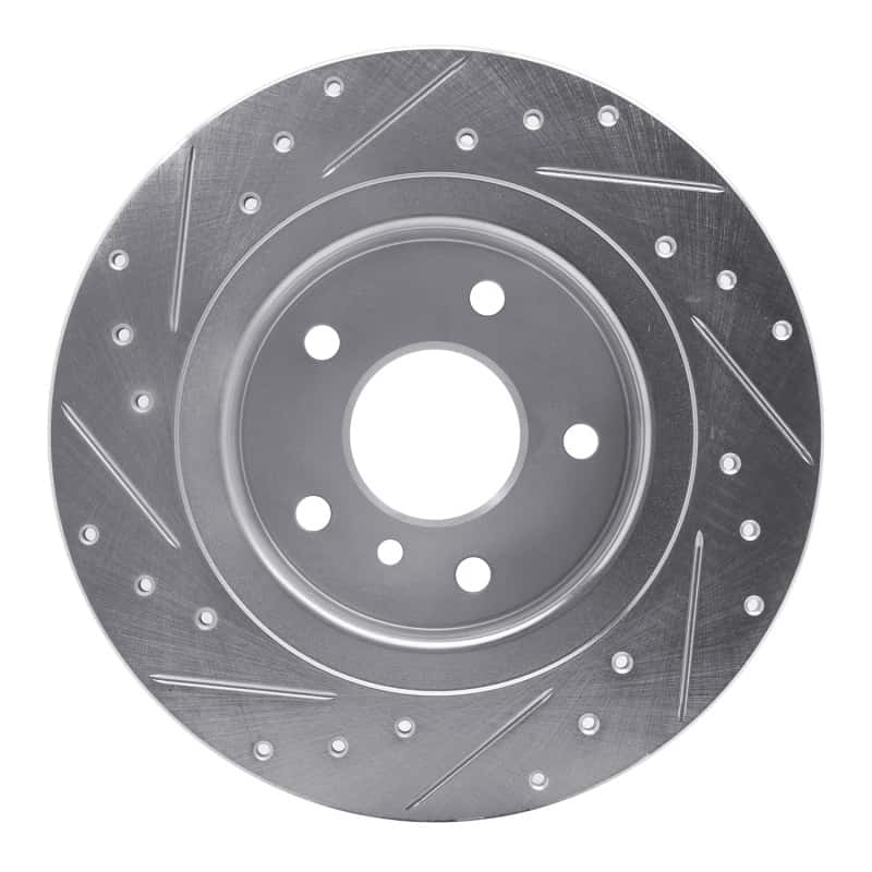 R1 Concepts — R1 94-04 Land Rover Range Rover Rear Right Drilled & Slotted Silver Brake Rotor
R1 Brake Rotor Drill - view 5