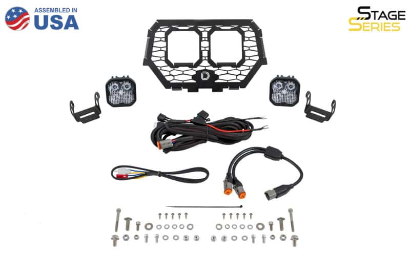 Diode Dynamics — Diode Dynamics 14-18 Polaris RZR XP Stage Series LED Grille Kit Bracket Kit - view 7