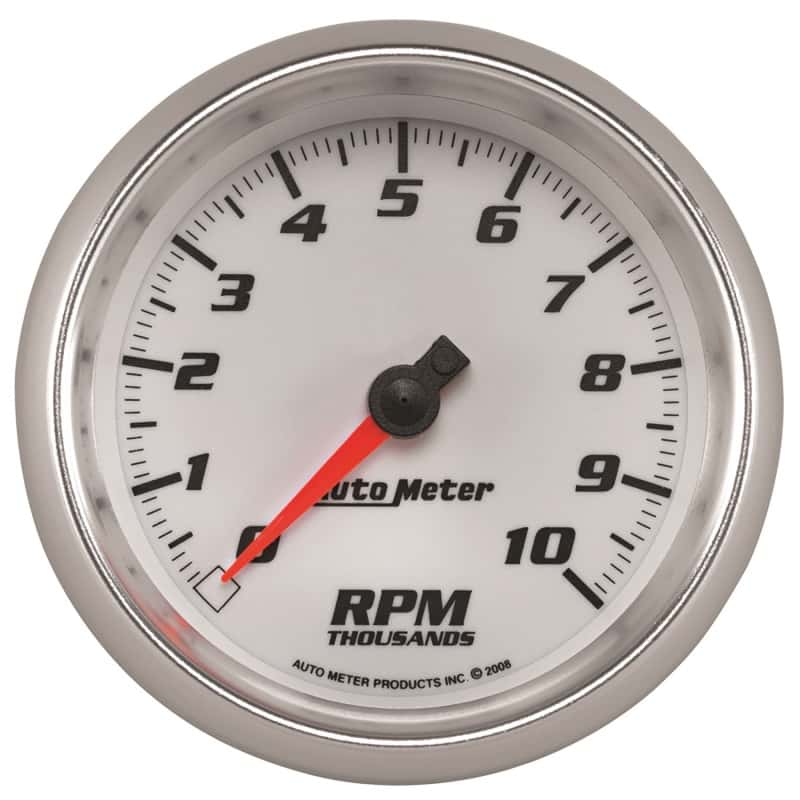 AutoMeter — Autometer Pro-Cycle Gauge Tachometer 3 3/8in 10K Rpm White
3.4" 10KRPM PC C2 - view 1
