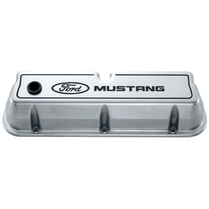 Ford Racing — Ford Racing Ford 289/302/351W Die-Cast Valve Covers - Polished w/Black Logo
Valve Cover Set - view 3