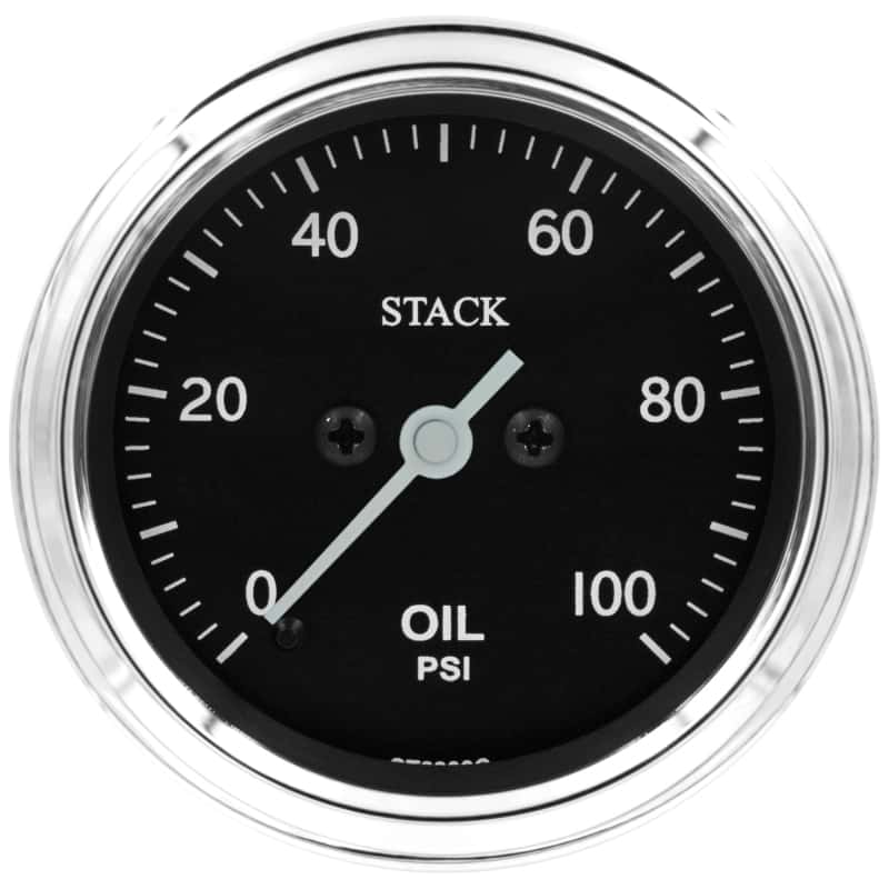 AutoMeter — Autometer Stack 52mm 0-100 PSI 1/8in NPTF Male Pro Stepper Motor Oil Pressure Gauge - Classic
Ga OP Stpr 100psi Cl - view 1