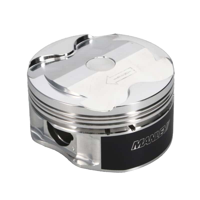 Manley Performance — Manley 2018+ Ford Coyote 5.0L 6.75cc Dish 3.700in Bore 12:1 CR 22mm Pin Platinum Ext Duty Pistons
Piston Set - view 6