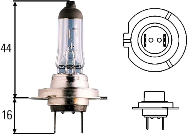 Hella — Hella Optilux H7 12V/55W XY Xenon Yellow Bulb
H7 Halogen Bulb
Bulb - view 7