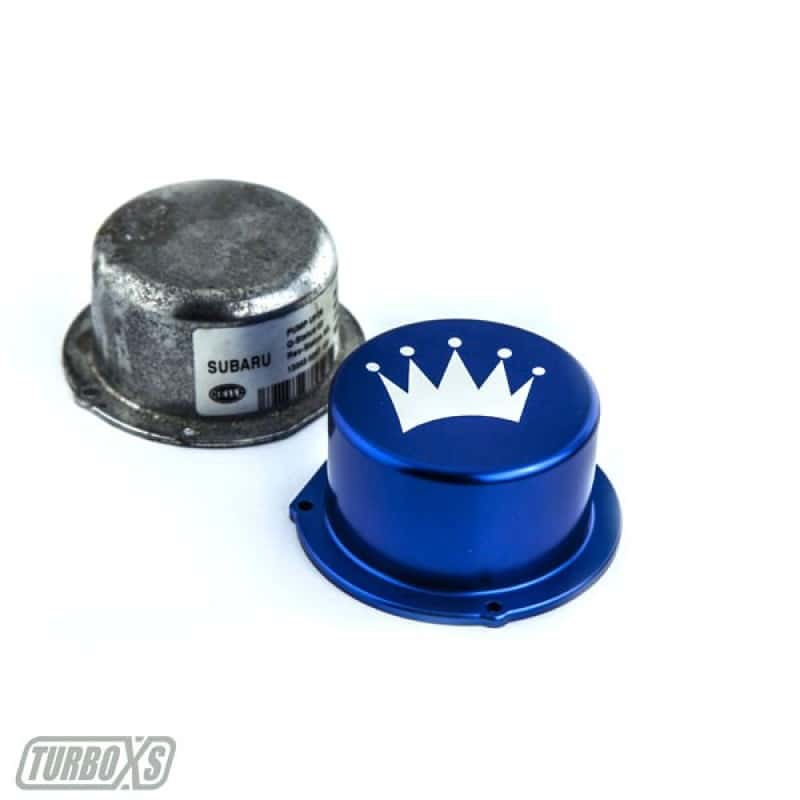 Turbo XS — Turbo XS 15-16 Subaru WRX Billet Aluminum Vacuum Pump Cover - Blue
Vacuum Pump Cover - view 3