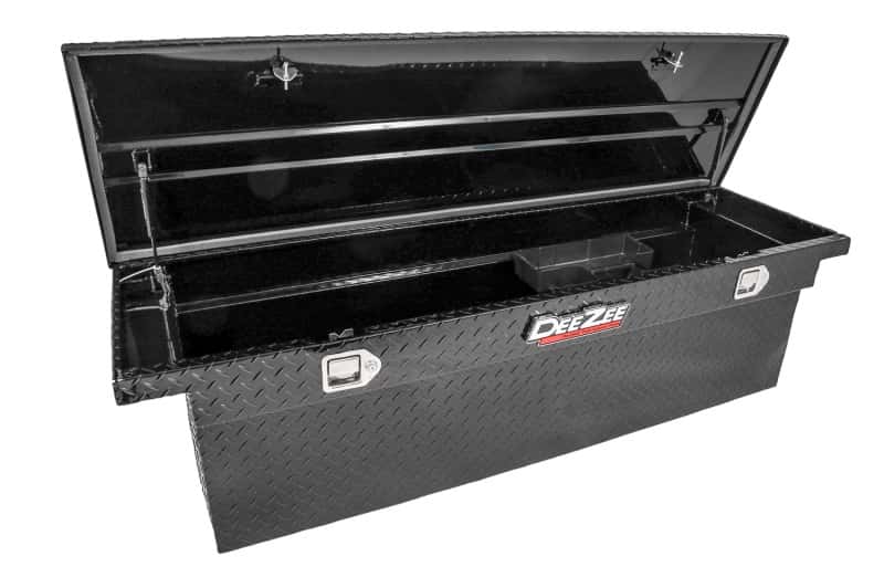 Dee Zee — Dee Zee Universal Tool Box - Red Crossover - Single Lid Black BT (Deep Low)
ToolBxTrkBedRTR - view 2