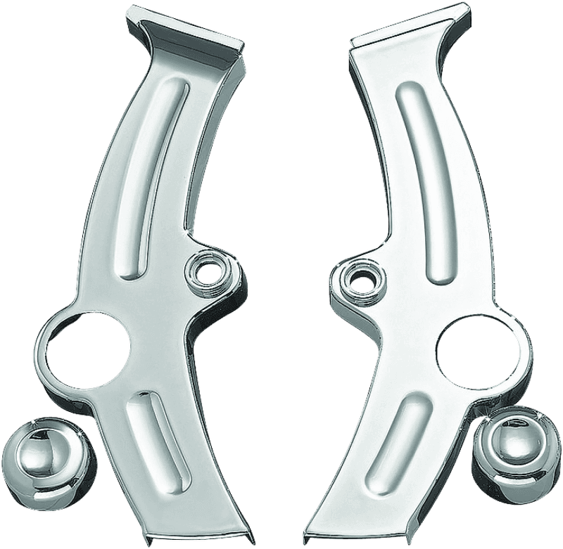 Kuryakyn — Kuryakyn Boomerang Frame Covers For 00-07 Softail Chrome - view 1