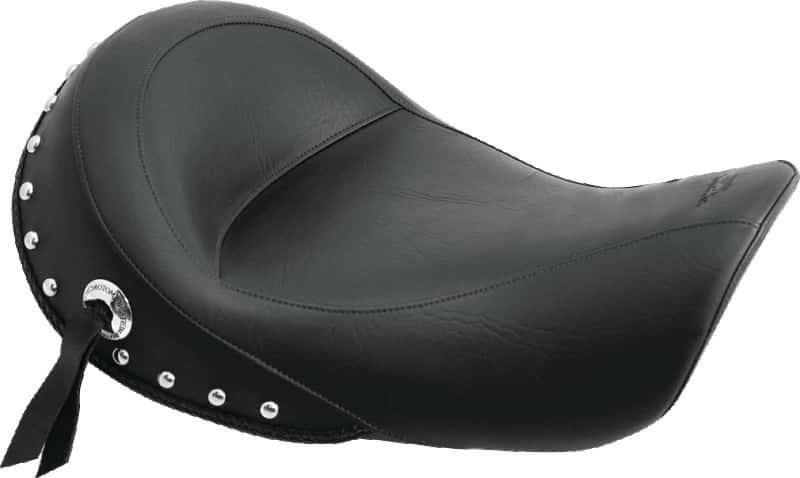 Mustang Motorcycle — Mustang 06-17 Harley Dyna Standard Touring Solo Seat w/Studs - Black - view 1
