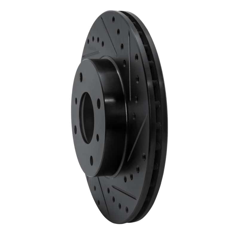 R1 Concepts — R1 93-06 Infiniti G20 Front Right Drilled & Slotted Black Brake Rotor
R1 Brake Rotor Drill - view 2