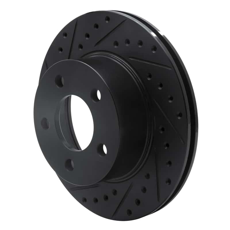 R1 Concepts — R1 80-89 American Motors Eagle Front Left Drilled & Slotted Black Brake Rotor
R1 Brake Rotor Drill - view 2