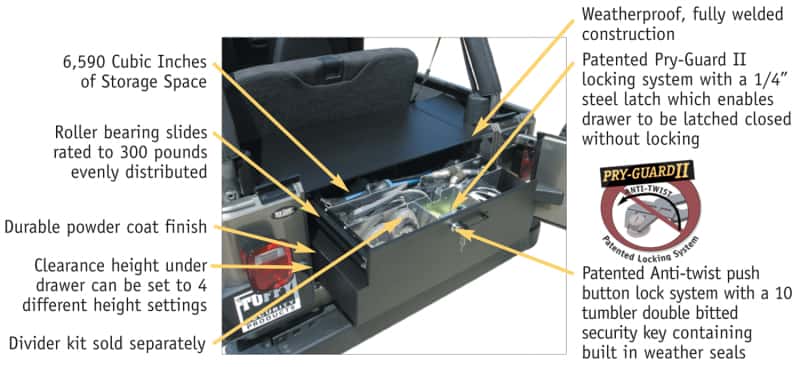 Tuffy Products — Tuffy Unlimited Drawer Black
Cargo Drawer - view 4