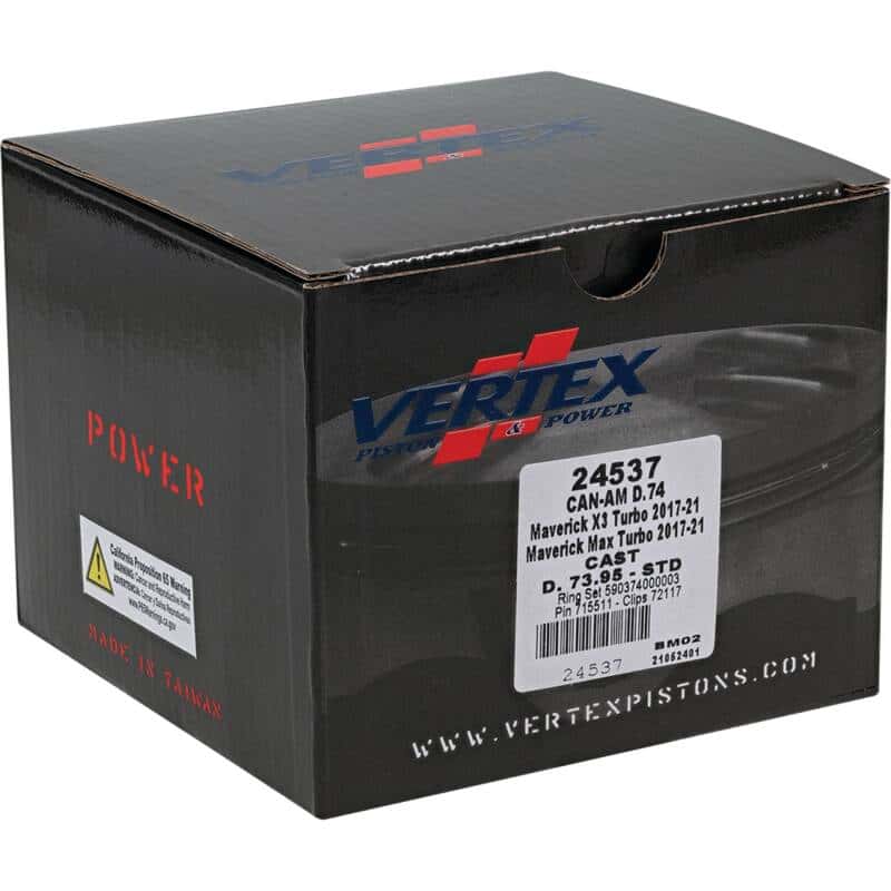 Vertex Pistons — Vertex Piston 2017 Can-Am Maverick X3 900cc Cast Replica Piston Kit - view 5