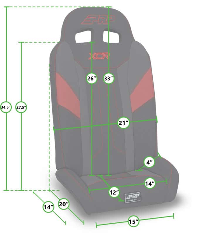 PRP Seats — PRP Polaris RZR PRO XP4/PRO R4/Turbo R4 UTV XCR Fold Flat Rear Suspension Seats (Pair) - Black - view 2