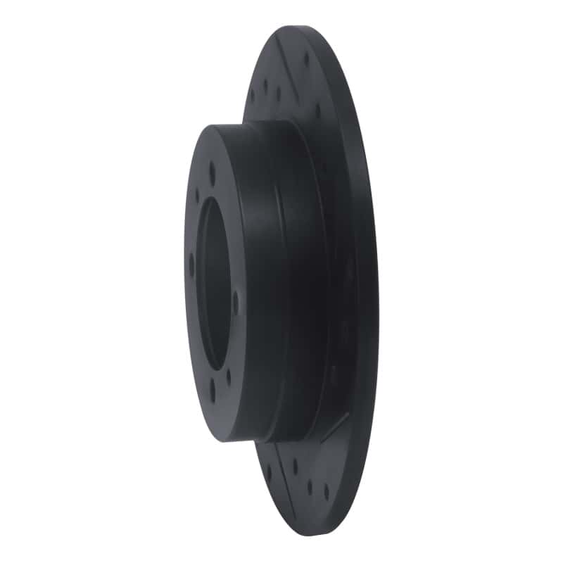 R1 Concepts — R1 88-93 Dodge Colt Rear Right Drilled & Slotted Black Brake Rotor
R1 Brake Rotor Drill - view 2
