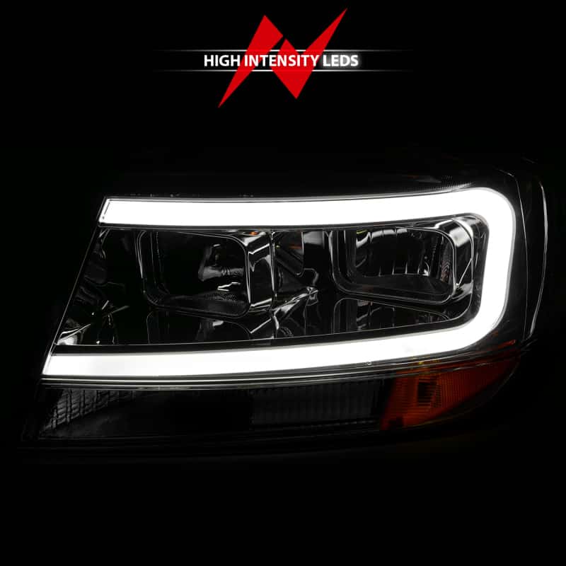 ANZO — ANZO 1999-2004 Jeep Grand Cherokee Crystal Headlights w/ Light Bar Chrome Housing
Head Light Set
HdLtSet - view 6