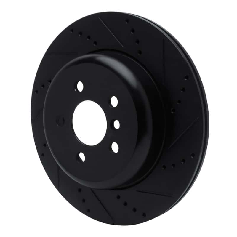 R1 Concepts — R1 17-25 BMW 530I Left Rear Drilled & Slotted Black Brake Rotor
R1 Brake Rotor Drill - view 2