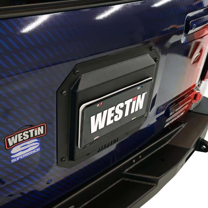 Westin — Westin 21-25 Ford Bronco (Excl. Sport) Spare Tire Delete Plate - Tex. Blk
Rear Delete Plate - view 8