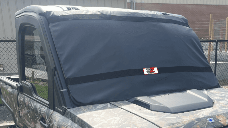 Seizmik — Seizmik 24+ Polaris Xpedition ADV/5 Windshield Protector - Black - view 2
