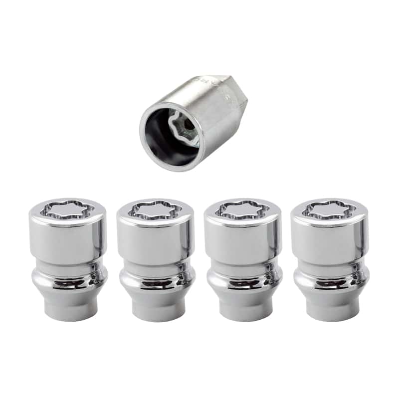 McGard — McGard Wheel Lock Nut Set - 4pk. (Uni-Lug) M12X1.5 / 13/16 Hex / .197in. Shank / 1.375in. L - Chrome - view 4
