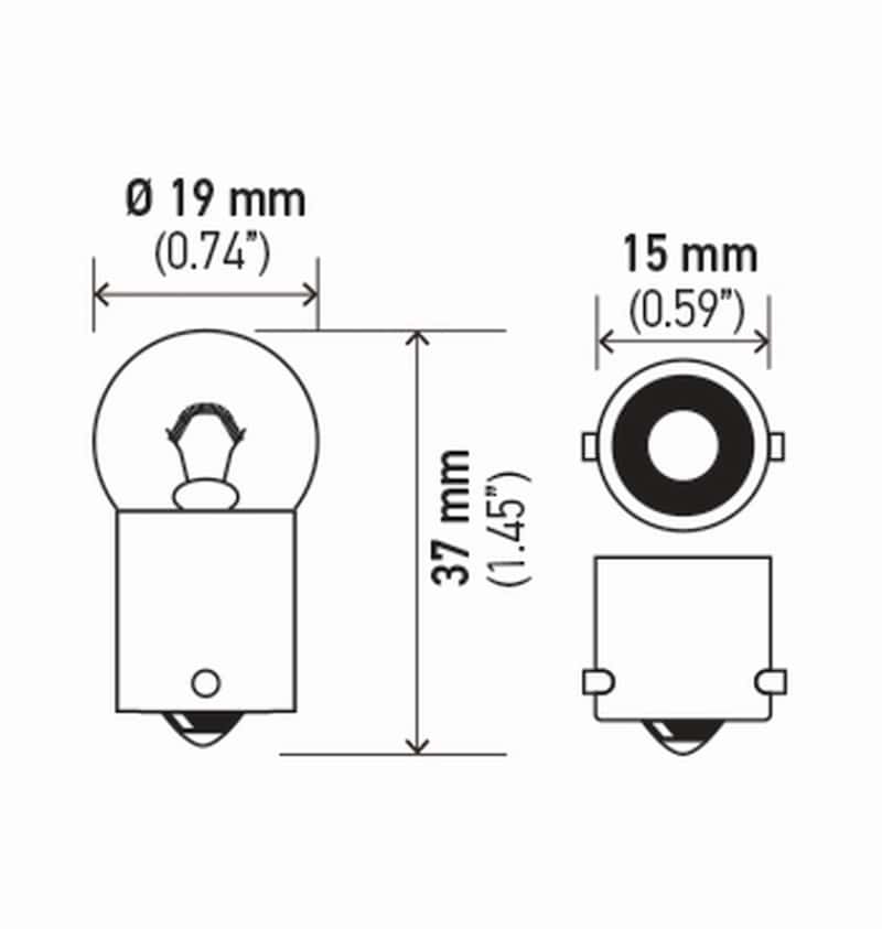 Hella — Hella Bulb 5637 24V 10W Ba15S B6 (2)
BULB 5637 24V 10W BA - view 4