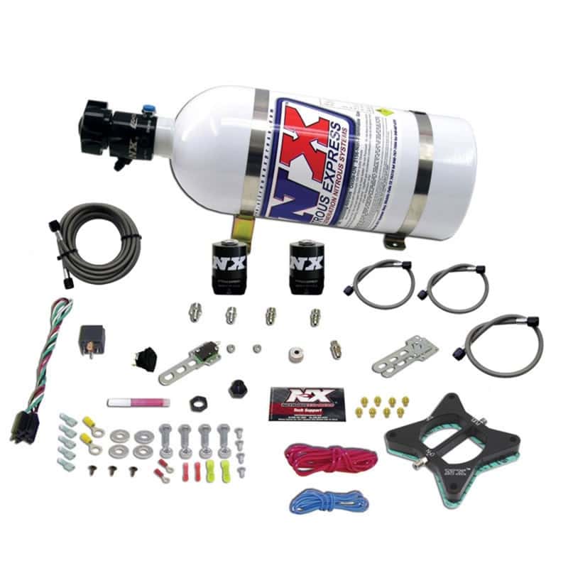 Nitrous Express — Nitrous Express 96-04 Ford Mustang 4.6L 2 Valve Nitrous Plate Kit w/10lb Bottle
Injection System Kit
N2OSys - view 1