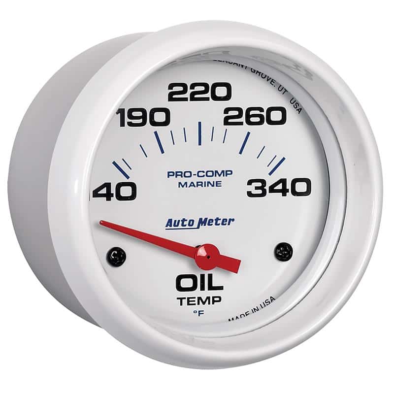 AutoMeter — Autometer Marine White Air-Core Electric Oil Temperature Gauge 2-5/8in 140-300 Deg F
GA 2.6" OT 300 E MW - view 4