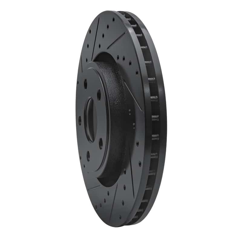 R1 Concepts — R1 11-25 Dodge Durango Front Left Drilled & Slotted Black Brake Rotor
R1 Brake Rotor Drill - view 2