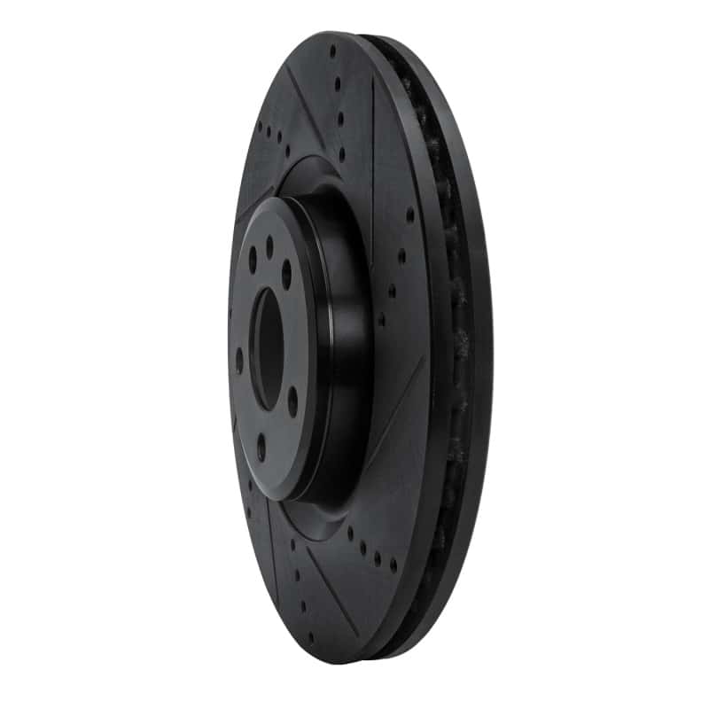R1 Concepts — R1 12-20 Audi A7 Quattro Front Right Drilled & Slotted Black Brake Rotor
R1 Brake Rotor Drill - view 2