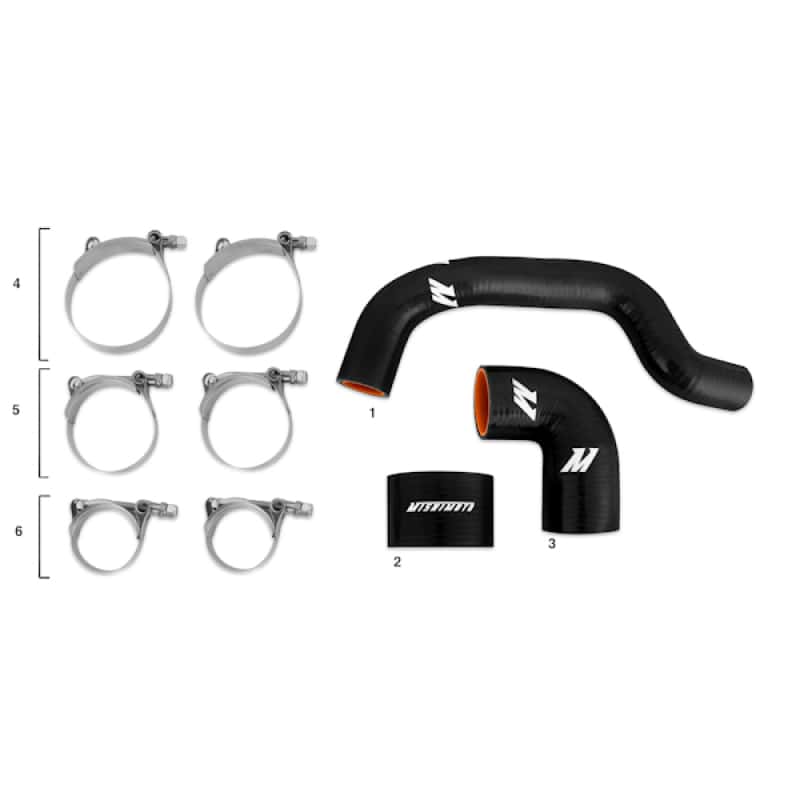 Mishimoto — Mishimoto 04-07 Subaru WRX STI (STI only) USDM Black Silicone Intercooler Hoses
Turbo Intercool Hose - view 2