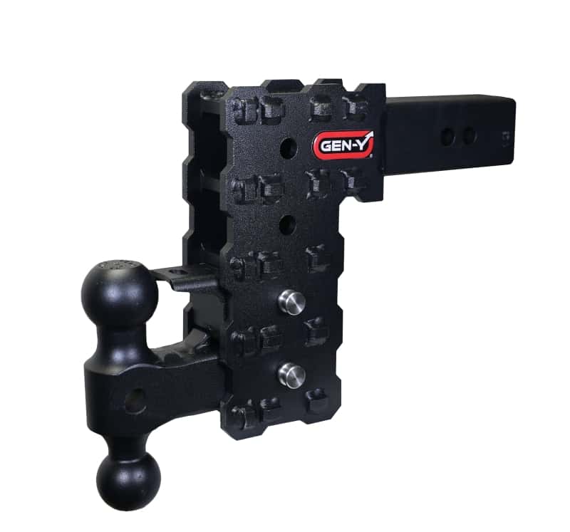 GEN-Y Hitch — Gen-Y Phantom-X 2.5in Solid Shank 7.5in Drop 1.6K TW 16K Hitch w/GH-051 Dual-Ball & GH-032 Pintle LK
Drop Hitch - view 3