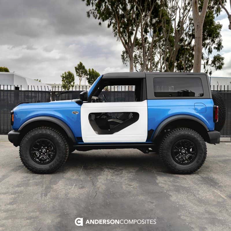 Anderson Composites — Anderson Composites 21-22 Ford Bronco 2DR Fiberglass Doors (Pair) w/ CF Inserts - Off Road - view 8
