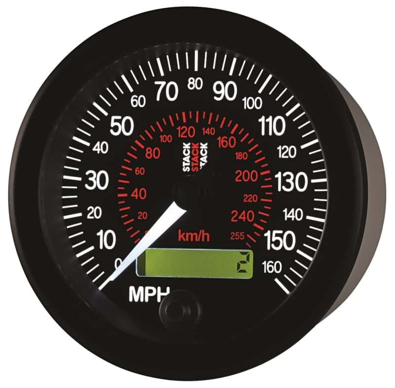 AutoMeter — Autometer Stack Instruments 88MM 0-160 MPH / 260 KM/H Programmable Speedometer - Black
Spd Elec Blk 160MPH - view 3
