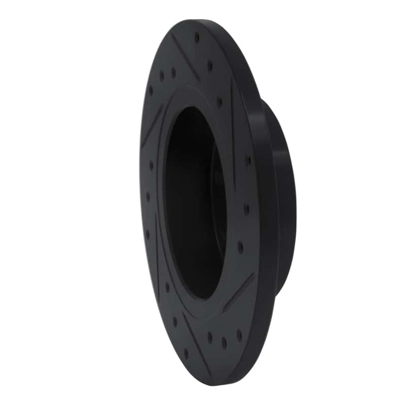 R1 Concepts — R1 86-06 Nissan Pulsar NX Front Left Drilled & Slotted Black Brake Rotor
R1 Brake Rotor Drill - view 4