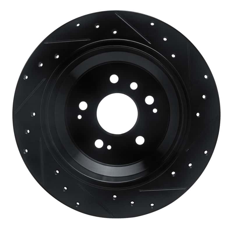 R1 Concepts — R1 16-25 Honda Ridgeline Rear Left Drilled & Slotted Black Brake Rotor
R1 Brake Rotor Drill - view 5