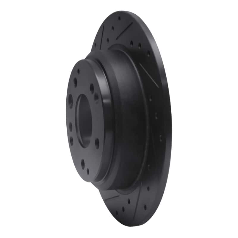 R1 Concepts — R1 91-99 Acura Legend Rear Left Drilled & Slotted Black Brake Rotor
R1 Brake Rotor Drill - view 2