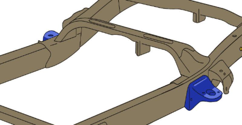 RustBuster — Rust Buster 14-18 Chevy Silverado 1500 Rear Cab Mount - Right - view 2