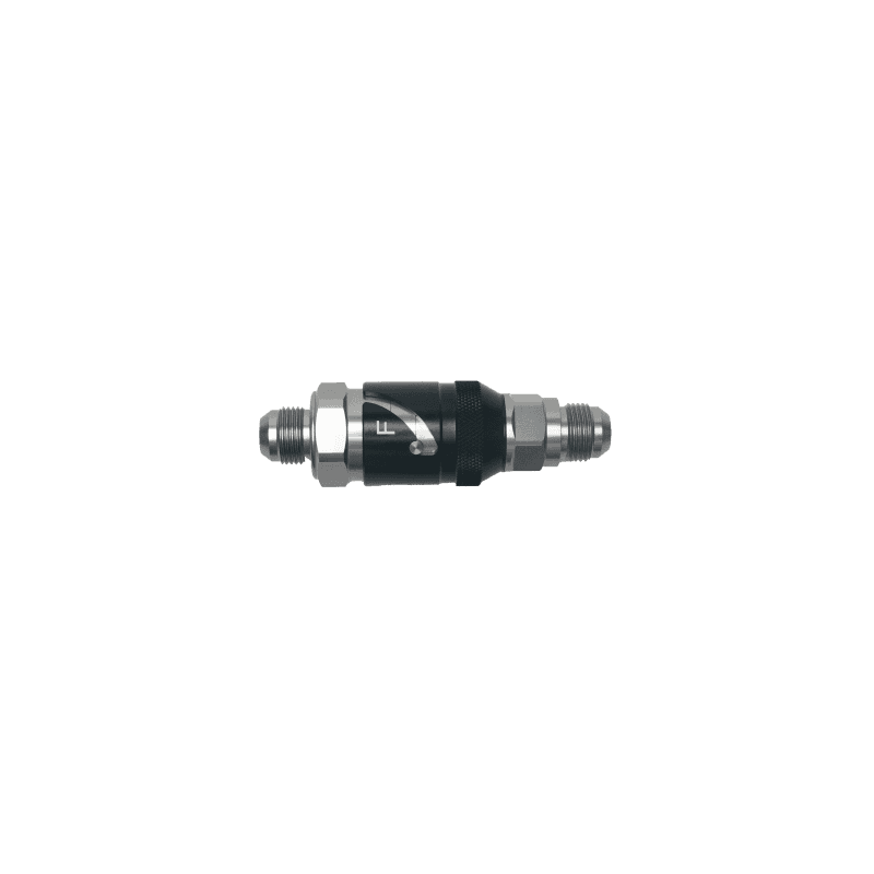 DeatschWerks — DeatschWerks 10AN Male Flare Quick Disconnect Dry Break Fitting - 2 Pieces Anodized Matte Black
Lines & Fittings - view 1