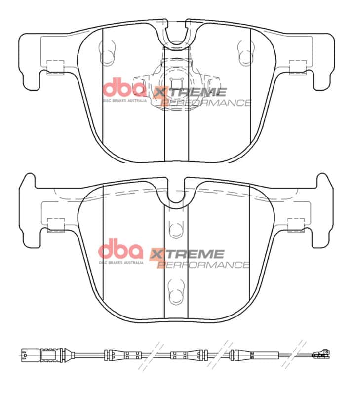 DBA — DBA 16-18 BMW 328i (w/M Sport Package) Rear XP Performance Brake Pads
Brake Pad - view 1