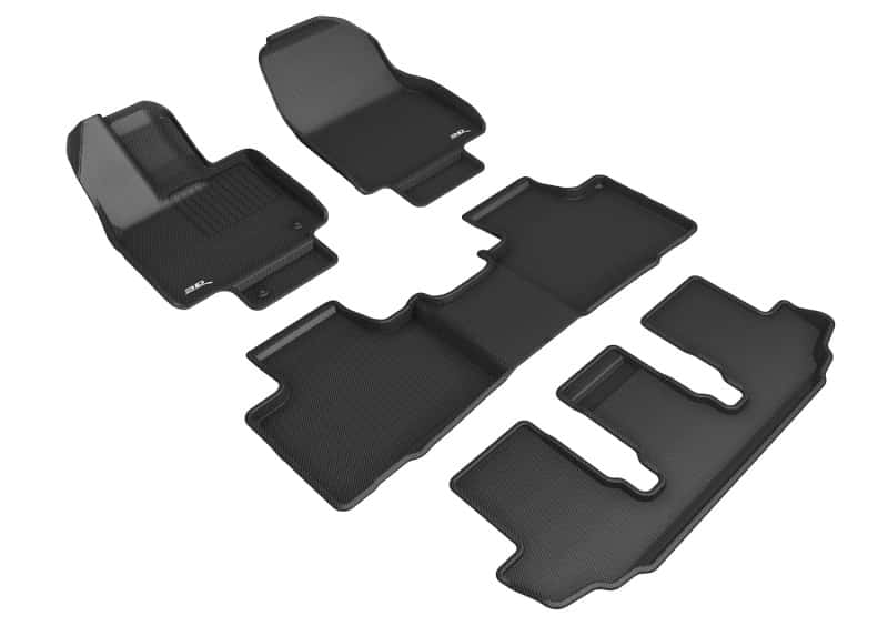 3D MAXpider — 3D MAXpider 20-23 Toyota Highlander Gas 8-Seat Kagu Black Floor Mat - Row 1/2/3
Floor Mat Set - view 1
