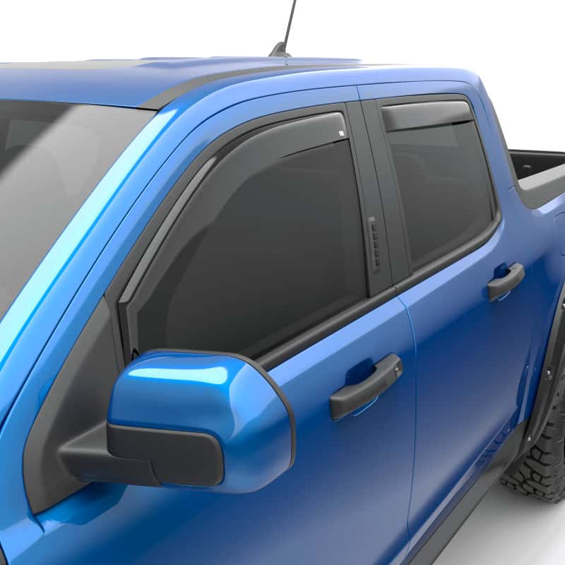 EGR — EGR 22-23 Ford Maverick Lariat XL XLT Front/Rear Window Visors - Dark Smoke Finish
IN-CHANNEL SMOKE 4p
573591-IC4-S - view 1