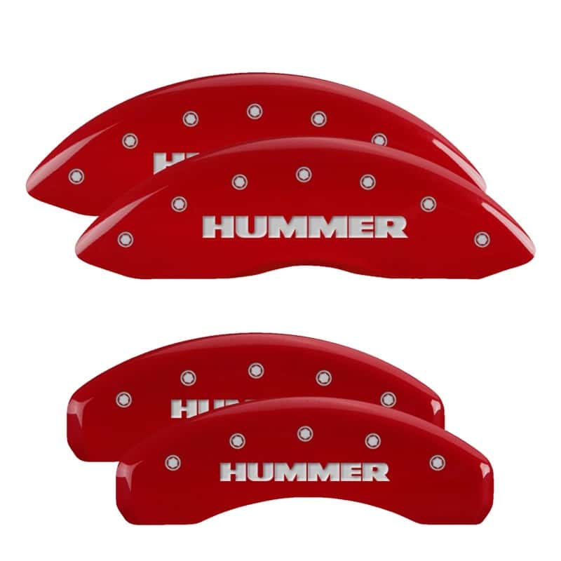MGP — MGP 4 Caliper Covers Engraved Front & Rear Hummer Red finish silver ch
Caliper Covers - view 1
