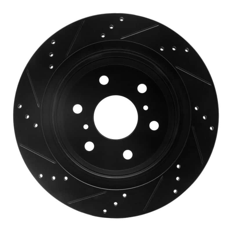DFC — DFC 07-20 Cadillac Escalade ESV Rear Right Drilled & Slotted Black Brake Rotor - view 5