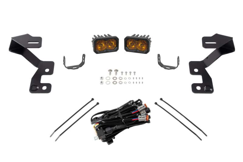 Diode Dynamics — Diode Dynamics 2021 Ford Bronco Sport Stage Series 2in LED Ditch Light Kit - Sport Yellow Combo - view 3